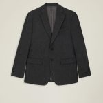 Andre Blazer col tailleur gris anthracite en laine et cachemire pour homme