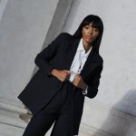 BLAZER NOIR À CARREAUX KAOÂ