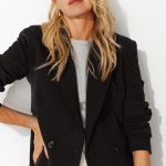Blazer croisé Femme Noir