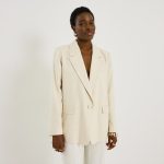 Blazer oversize uni femme BEIGE | Graindemalice