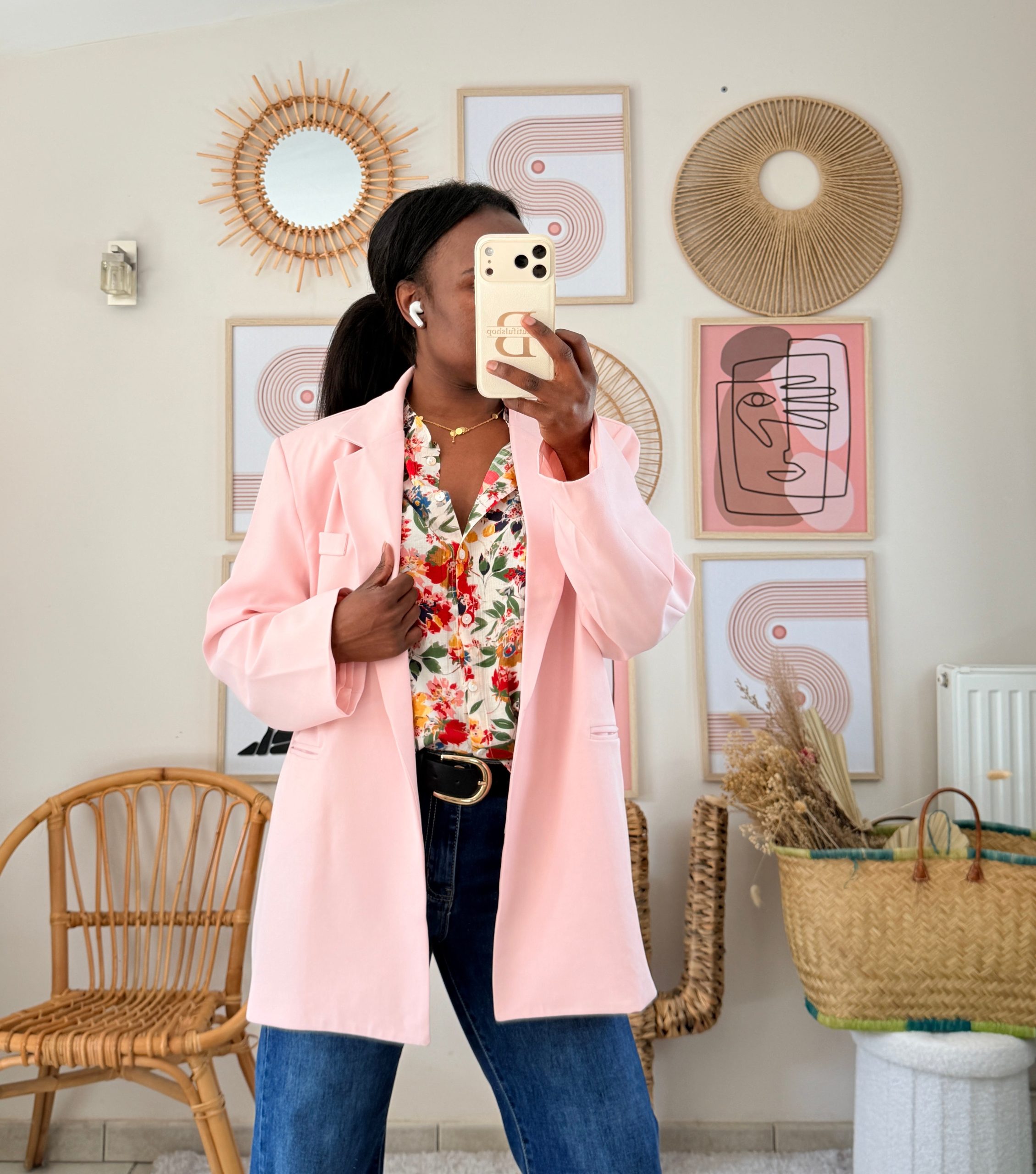 blazer-oversize-femme-551xkh-1.jpg Blazer oversize rose chic Rose / SM – Image 1