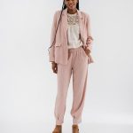 Veste blazer fluide en Tencel femme rose fonce | GEMO