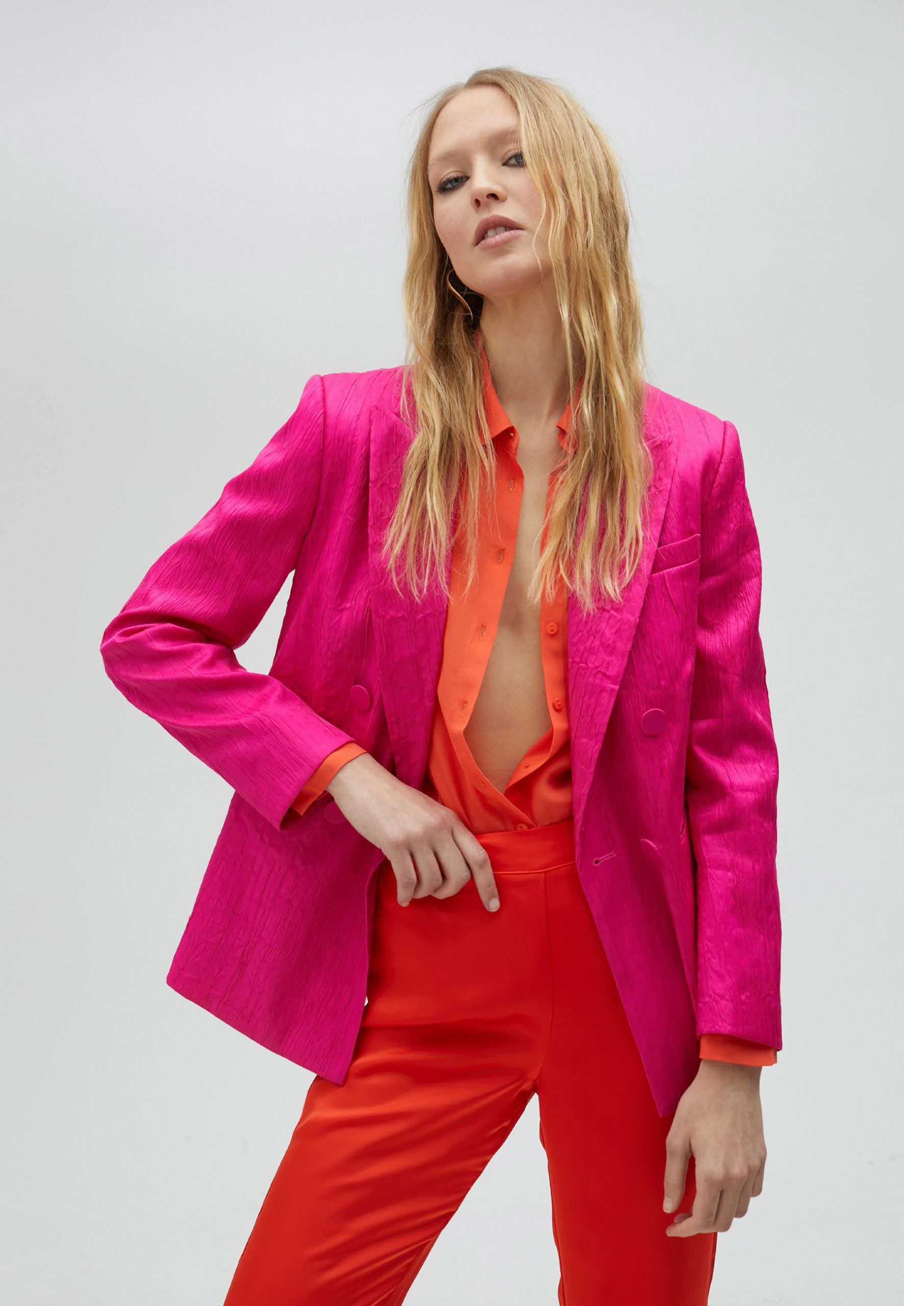 blazer-rose-810ofy-1.jpg LOLA CASADEMUNT Blazer fuchsia/rose fluo ZALANDO.FR – Image 1