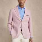 Rose Blazer En Lin Lin Coton Tailored Fit Acheter en ligne | John Henric