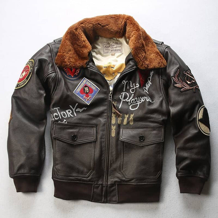 blouson-aviateur-334lna-1.jpg Blouson Bombardier Aviateur (cuir) – Image 1