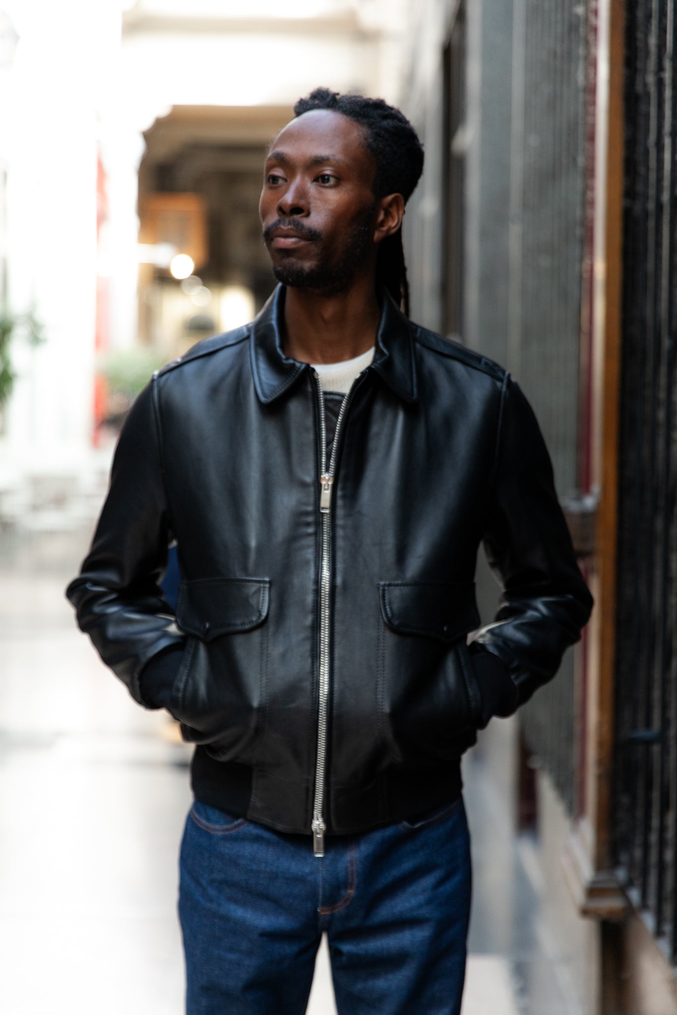 blouson-aviateur-805gam-1.jpg Blouson Aviateur Cuir Homme Style Iconique – Image 1