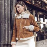 Veste Nubuck Femme Blouson Daim Camel Femme Blouson Aviateur Femme En Daim Marron Univers Aviation