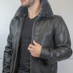 Blouson "Aviateur" en Cuir Noir Homme Vêtements cuir adaptés à votre morphologie Itinérance Cuir