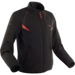 Blouson chauffant WARMOR BERING noir/rouge MOTO AXXE.FR, Blouson moto textile
