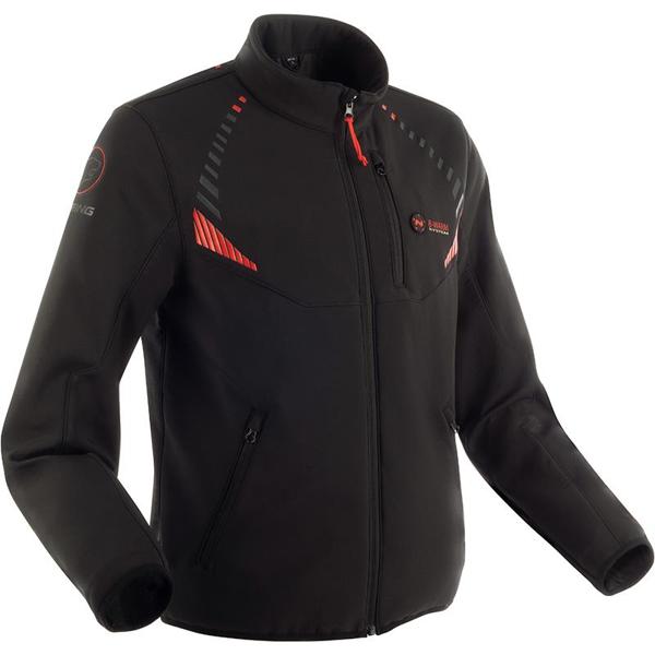blouson-chauffant-644fxi-1.jpg Blouson chauffant WARMOR BERING noir/rouge MOTO AXXE.FR, Blouson moto textile – Image 1