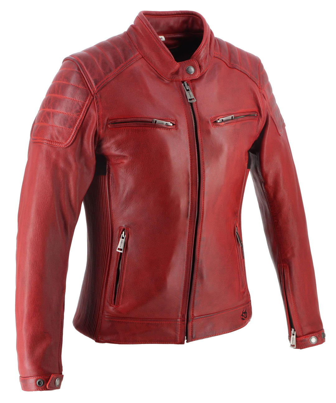 blouson-cuir-femme-337uwg-1.jpg Blouson femme Helstons Jody cuir soft rouge, cuir moto femme – Image 1