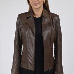 Perfecto Janni cuir marron La Canadienne La Canadienne