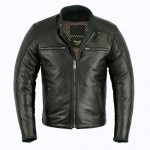 Le Saint Germain blouson moto en cuir vintage Original Driver