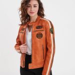 Wartbugy Blouson moto vintage femme