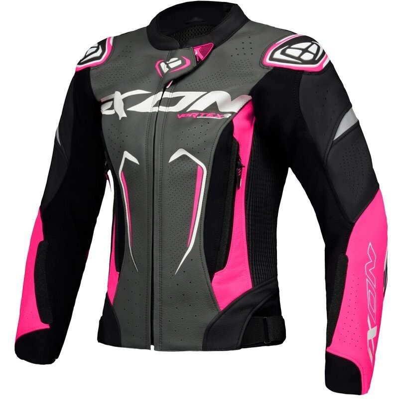 blouson-moto-femme-708vkh-1.jpg Blouson Moto Femme Ixon VORTEX 3 JKT L Noir Rose Blanc Vente en Ligne Outletmoto.eu – Image 1
