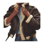 Blouson Bombardier Femme Marron | Cuir Aviateur