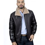 Bombardier en peau lainée de mouton homme L'UNIVERS DU LUXE KOZHA