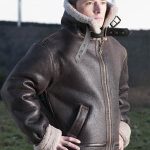 BOMBARDIER' Blouson homme en Peau lainée véritable Fabrication française Shearling