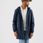 Coupe vent déperlant coupe longue homme marine | GEMO