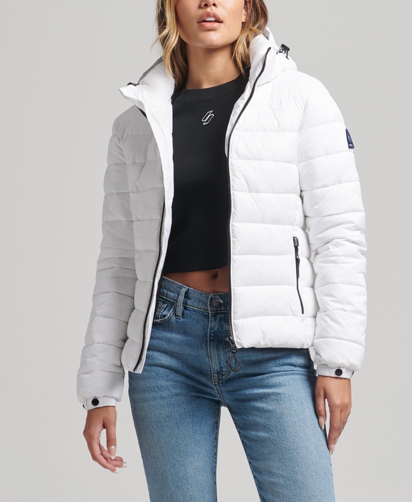doudoune-blanche-708rwh-1.jpg Doudoune classique à capucheoptic pour Femme | Superdry FR – Image 1