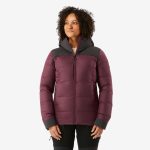Doudoune chaude en duvet avec capuche MT900 Bordeaux 20°c Femme