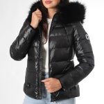 Comme Des Loups Doudoune Capuche Fourrure Chauffante Femme Budapest Noir LaBoutiqueOfficielle.com