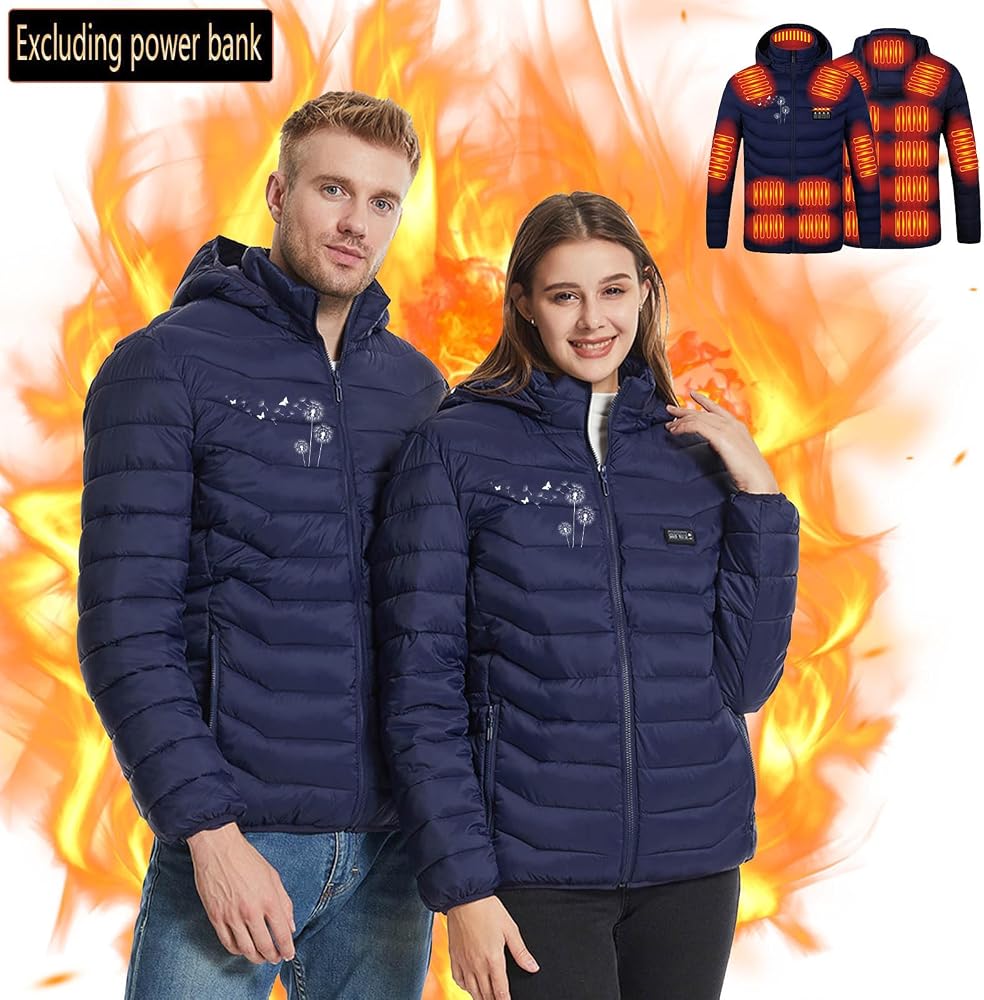doudoune-chauffante-femme-272tpy-1.jpg Doudoune Chauffant Homme Et Femme,Veste Chauffante Femme éLectrique Usb Avec 21 Zones De Chauffé, Hiver Chaud LéGer Manteau Doudoune Veste Pour ... – Image 1