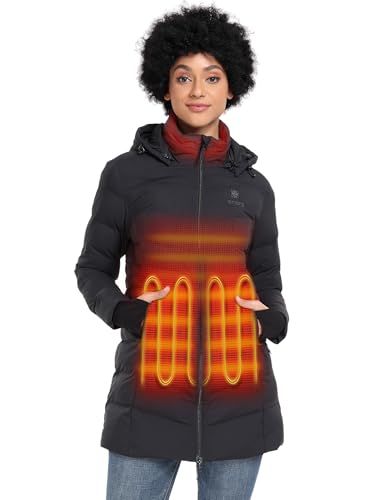 doudoune-chauffante-femme-607zrv-1.jpg Doudoune chauffante femme longue cadeau d'hiver manteau thermique confortable | rochemobilier.com – Image 1