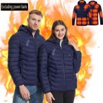 Veste Doudoune Chauffante Homme à Capuche Chauffante Veste Chaude Avec 21 Niveaux De Chauffage Intelligent,Hommes Femmes Hiver Veste Chauffant Usb VêTements Chauffant Hiver Chaud LéGer Manteau : Amazon.fr: Mode