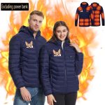 Manteau Doudoune Chauffante Homme à Capuche Chauffante Veste Chaude Avec 21 Niveaux De Chauffage Intelligent,Hommes Femmes Hiver Veste Chauffant Usb VêTements Chauffant Hiver Chaud LéGer Manteau : Amazon.fr: Mode