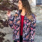 Veste doudoune chaude pour l'hiver motif baba cool