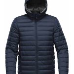 Doudoune à capuche homme AFP 2 bleu marine qualité premium