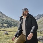 Doudoune longue à col montant et capuche homme noir | GEMO