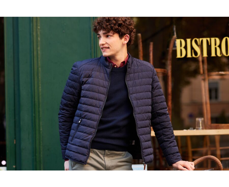 doudoune-legere-homme-778gkj-1.jpg Doudoune hiver homme légère Navy SVEN III – Image 1
