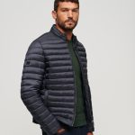 Doudoune courte légèrebleu marine éclipse pour Homme | Superdry FR