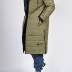 Doudoune extra longue SAYF (kaki)