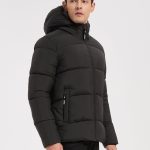 Doudoune noir homme à capuche FRANCK