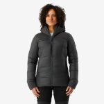 Doudoune chaude en duvet avec capuche MT900 Noire 20°c Femme | Decathlon