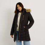 Doudoune mi longue femme NOIR | Graindemalice