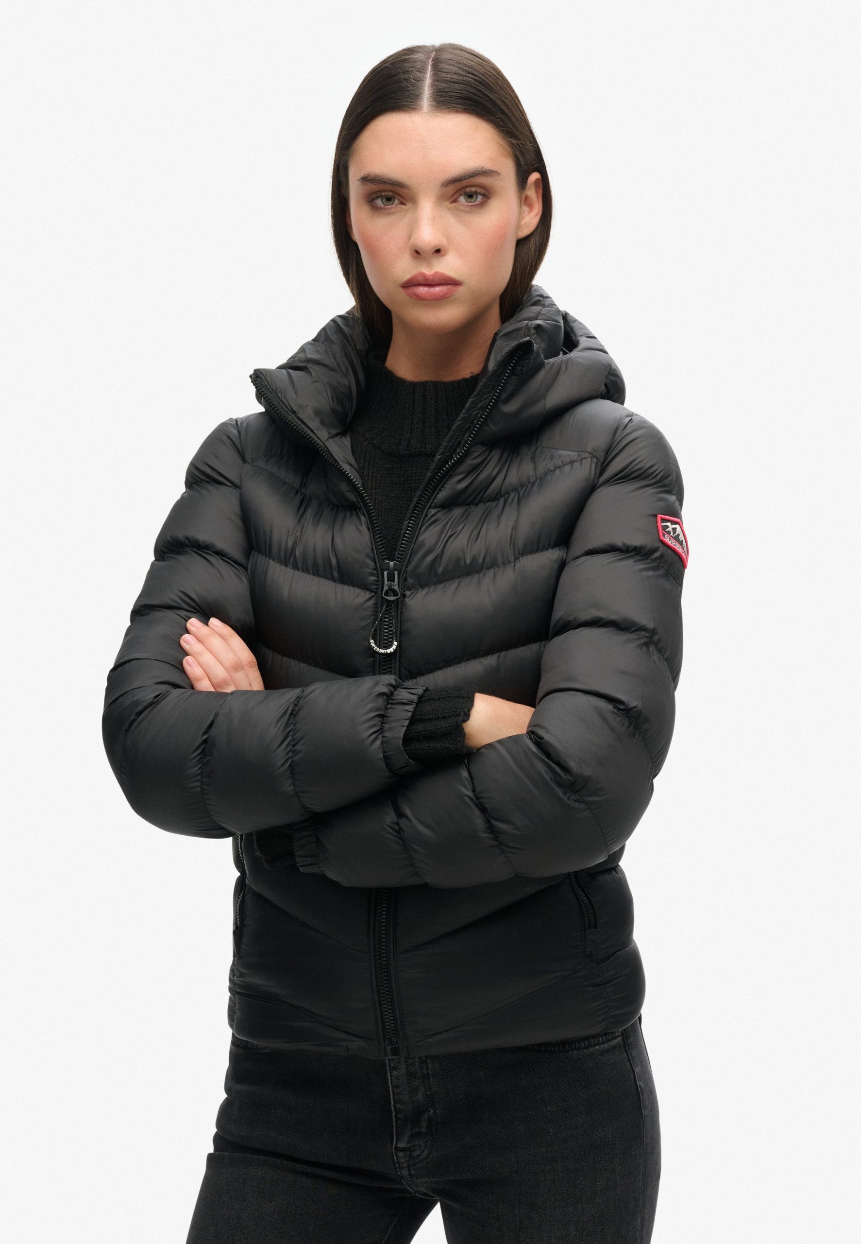 doudoune-superdry-femme-622ebg-1.jpg Superdry & Co HOODED FUJI Veste d'hiver black/noir ZALANDO.FR – Image 1
