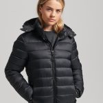 Doudoune classique à capuchenoir pour Femme | Superdry FR