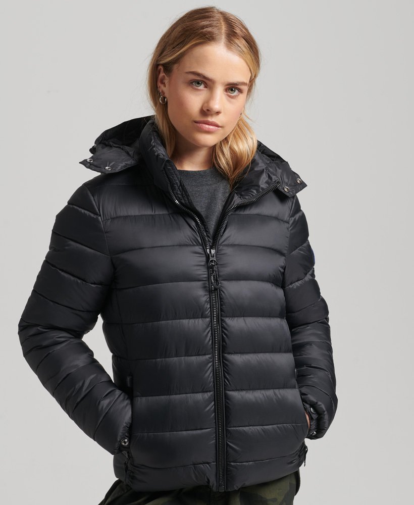 doudoune-superdry-femme-890hjd-1.jpg Doudoune classique à capuchenoir pour Femme | Superdry FR – Image 1
