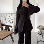 Ensemble blazer cintrée [MARRON] MUSE COLLECTION