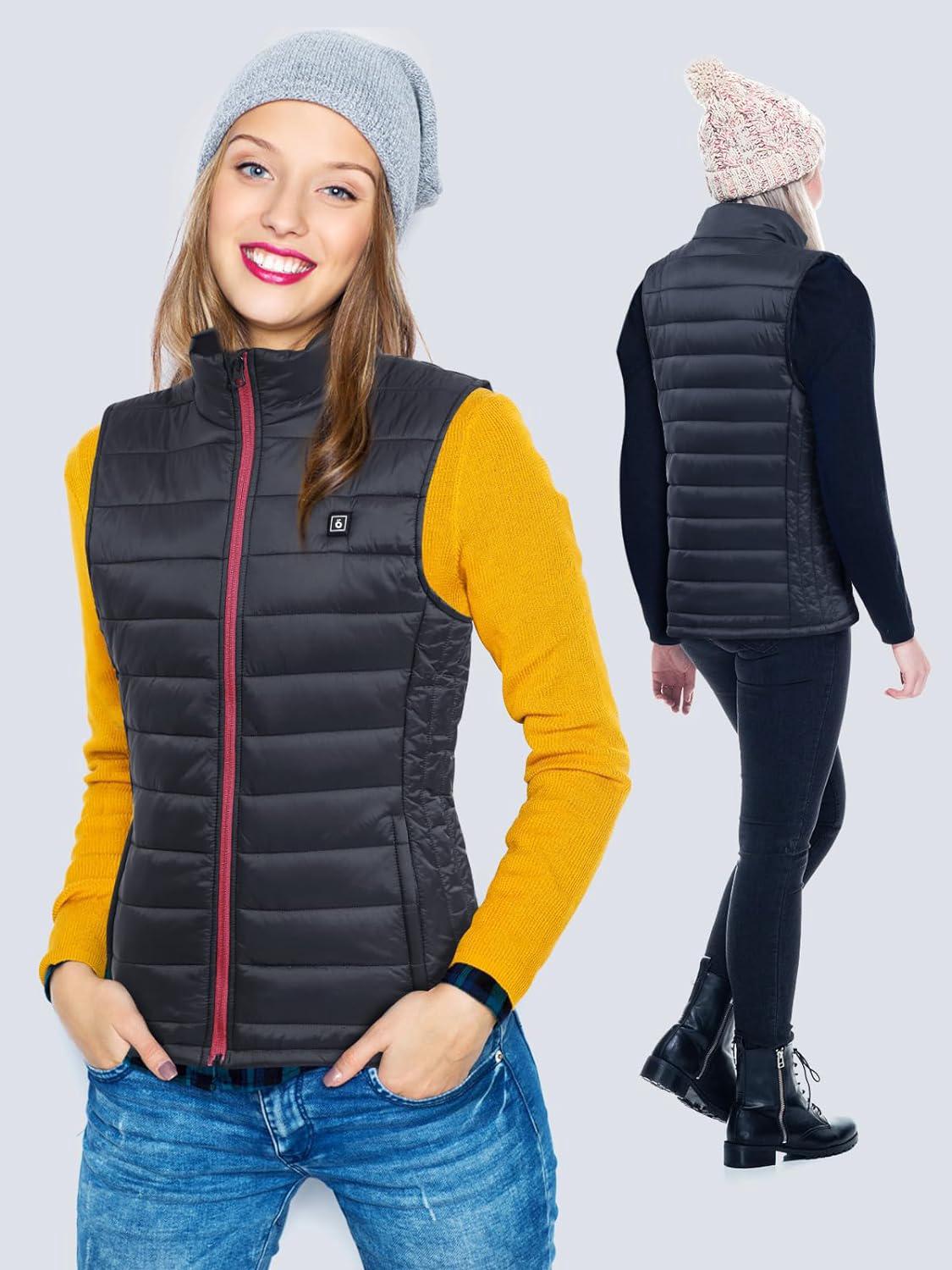 gilet-chauffant-femme-510peu-1.jpg Gilet Chauffant Femme , Veste Chauffante Femme Électrique avec 6 Zones de Chauffage 3 Niveaux de Chaleur Doudoune(Pile non incluse) | Leroy Merlin – Image 1