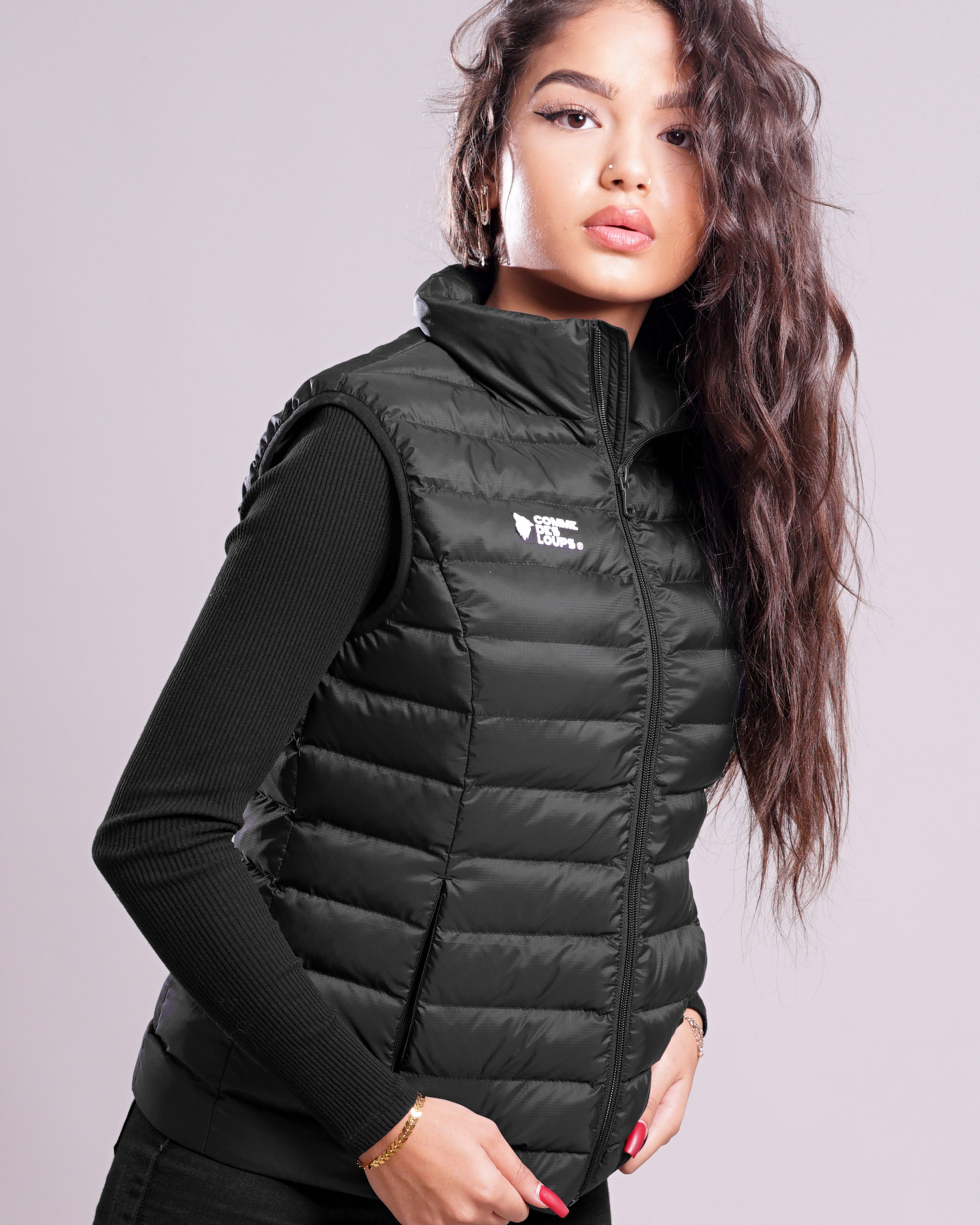 gilet-chauffant-femme-766kra-1.jpg Doudoune Chauffante Sans Manche PARIS Noir – Image 1