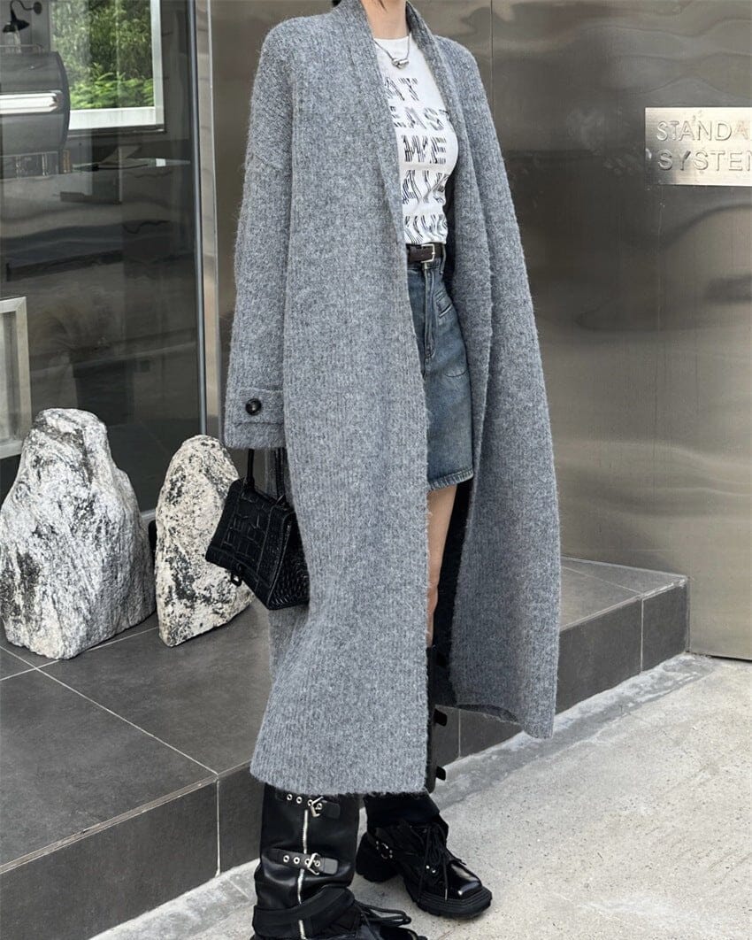 gilet-long-femme-420ark-1.jpg Gilet Long En Grosse Maille Thaïs – Image 1