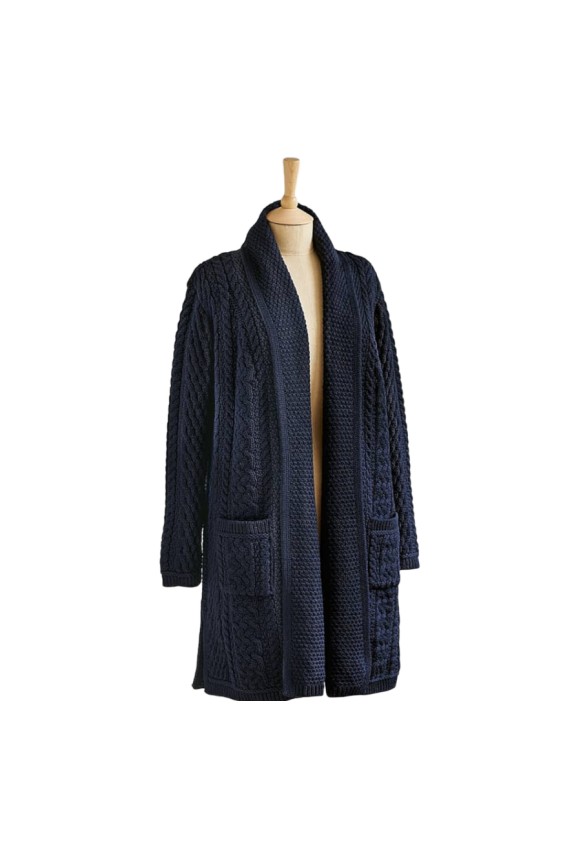 gilet-long-femme-905qcj-1.jpg Gilet long femme pure laine bleu marine – chaleur naturelle et style intemporel – Image 1