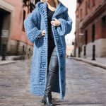 Gilet Long Femme Cardigan Long à Capuche Manche Longue Ample Pull à Capuche Hiver Chaud éPais Pull Tricoté Torsade éPaissir Oversize Pull Grosse Maille Chandail Pullover Sweater Manteau à Capuche : Amazon.fr: