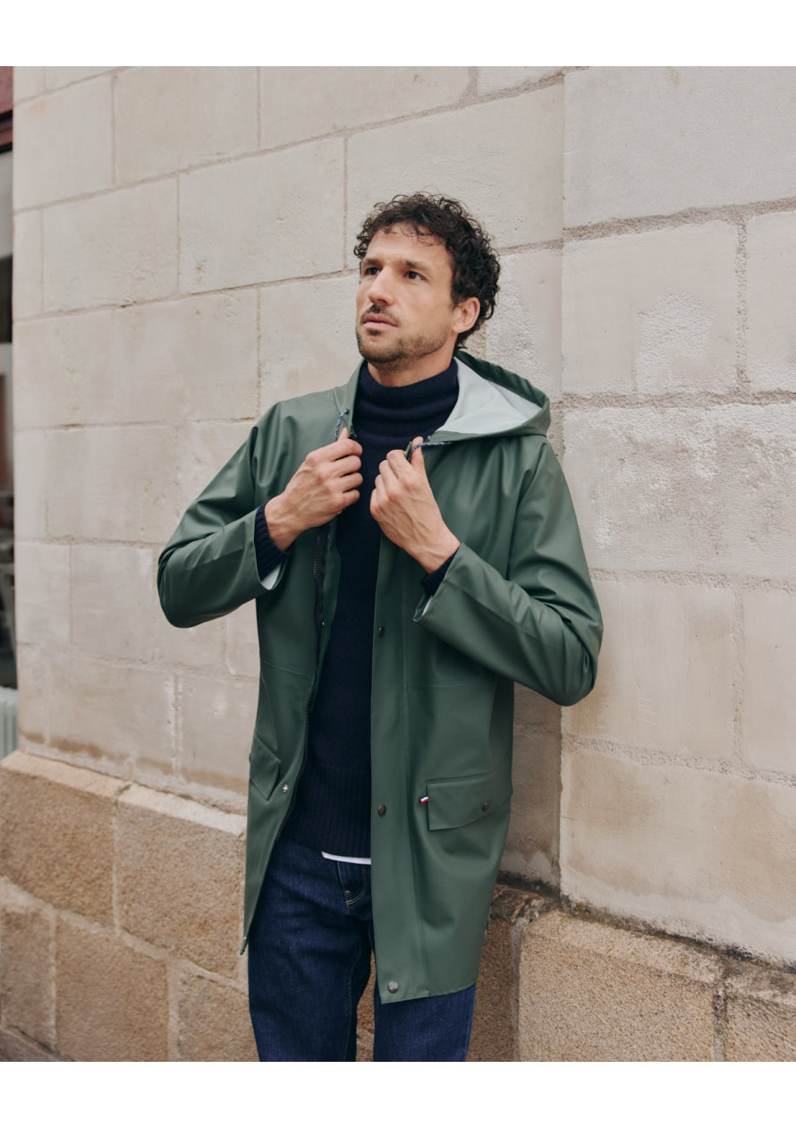 impermeable-390fho.jpg Imperméable AVERSE kaki made in France Montlimart – Image 1