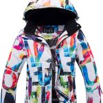 HANMAX Veste de Ski Femme Chaude Imperméable Blouson pour Femme Hiver Veste Sports d'Hiver et Loisirs Femme Florale Imprimé : Amazon.fr: Mode